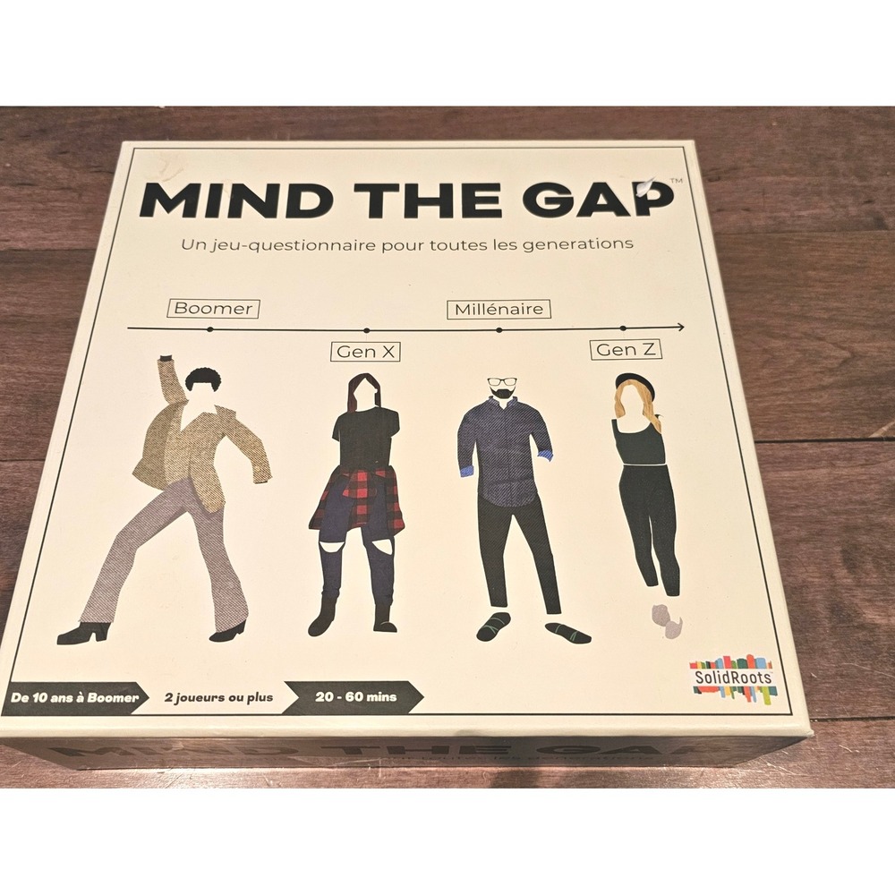 Mind the Gap Generational Trivia Board Game SolidRoots‎ Ages 10+